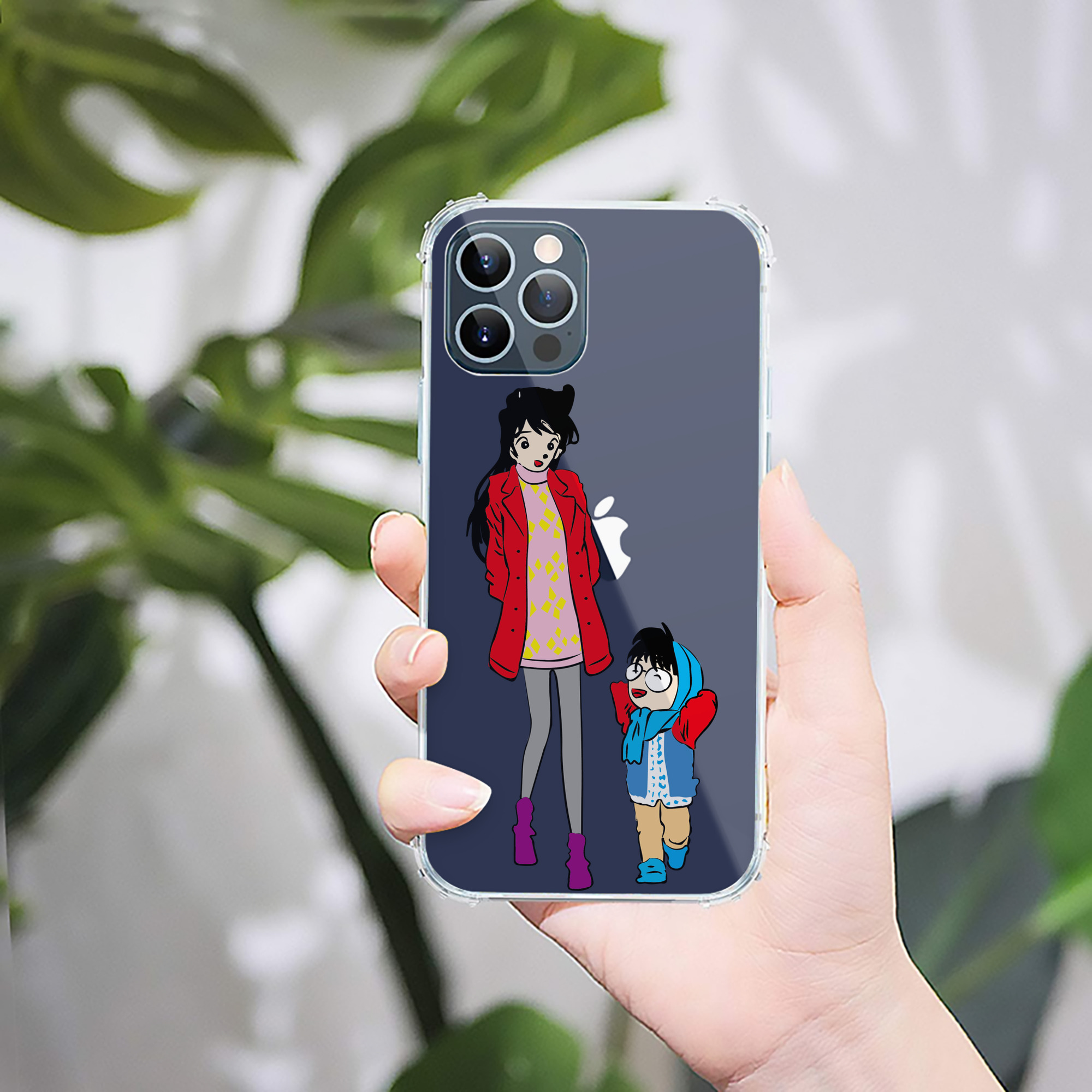 （画像用） 名探偵コナン 江戸川 コナン Detective Conan Conan Edogawa 【iPhone 12シリーズ対応】透明スマホケース（クリアソフトケース）